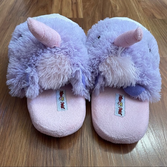 Pillow Pets Authentic Magical Unicorn Slippers - Picture 3 of 4